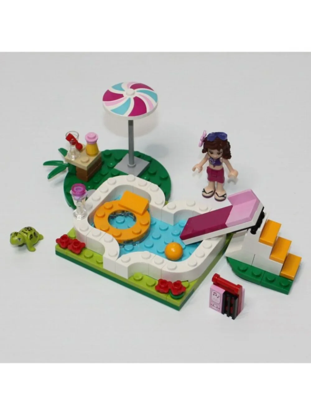 Lego Friends Olivia's Garden Pool Complete Set 41090 with Instructions NO Box